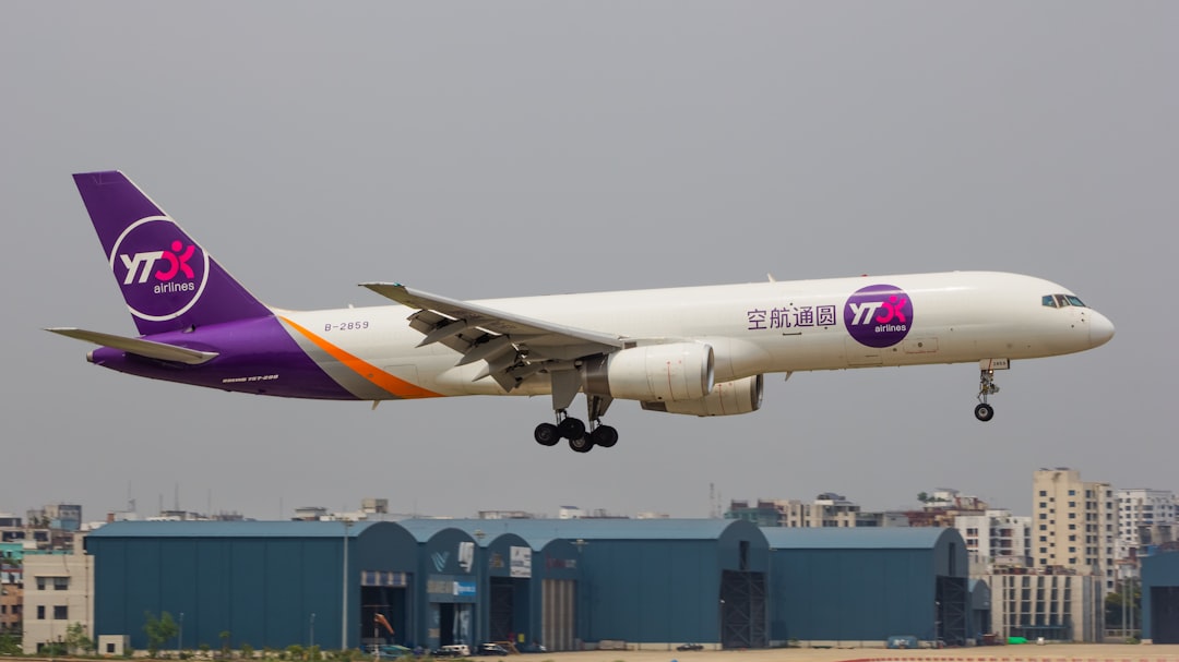 YTO 757 landing in Dhaka.